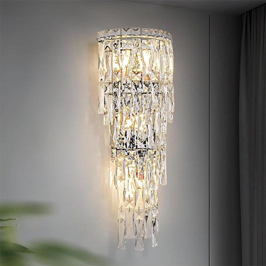 Modern Crystal Wall Light For Bedroom Hallway And Dining Areas