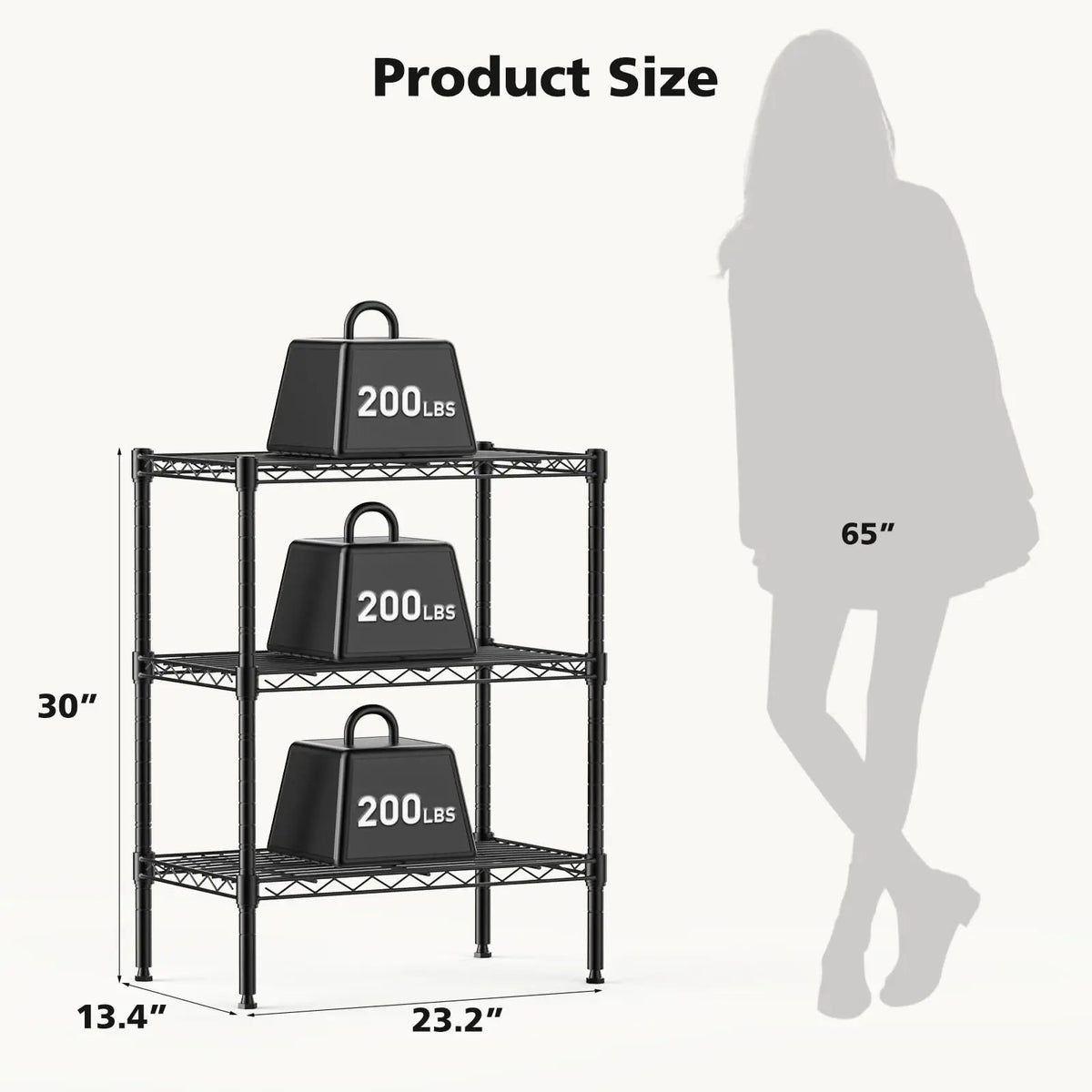 JHK Adjustable Metal Wire Storage Shelving Rack Organizer
