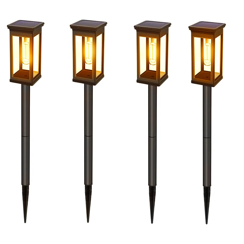 FAMCDC Outdoor Automatic Solar LED Garden Pathway Lights
