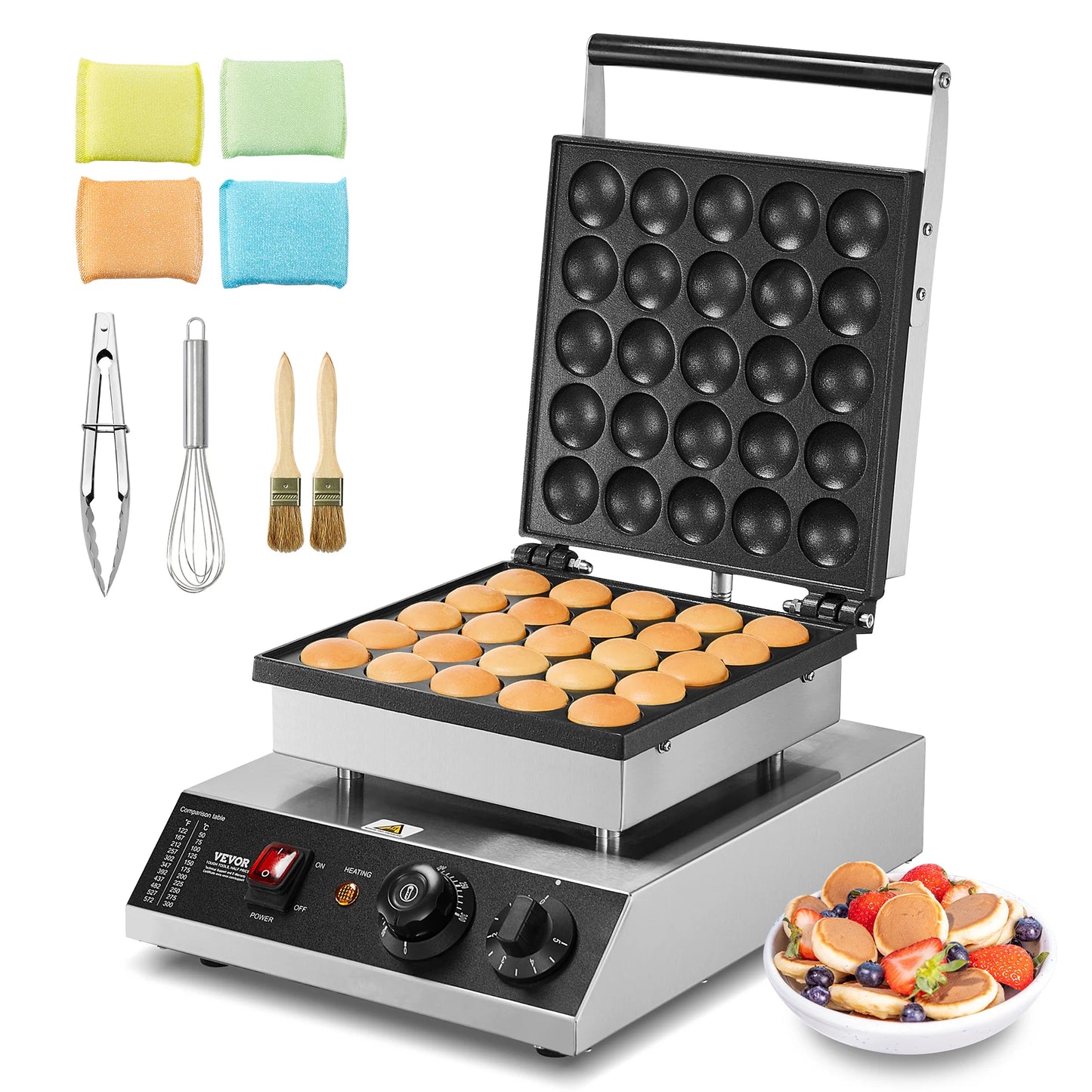 Vevor Electric Nonstick Waffle And Dorayaki Pancake Maker