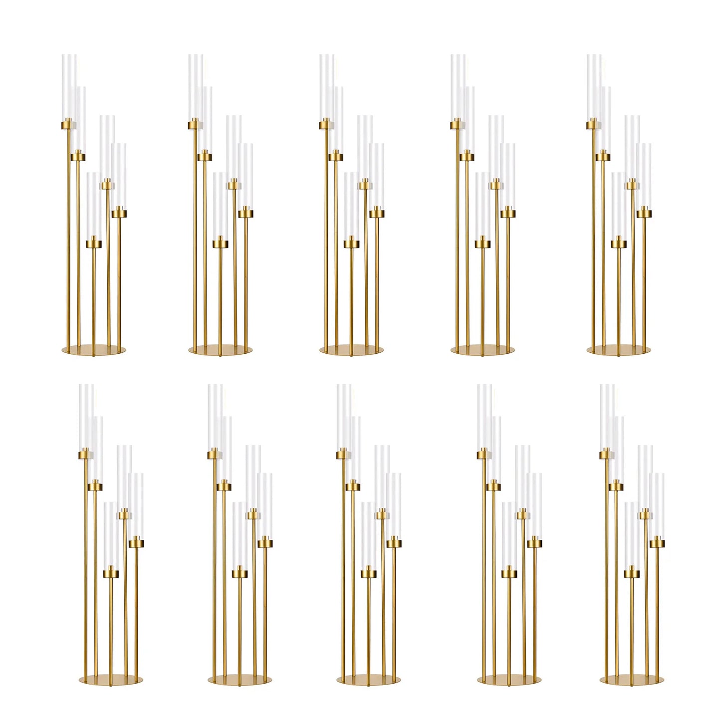 Vincigant Floor Candelabra With Acrylic Shade Wedding Decoration