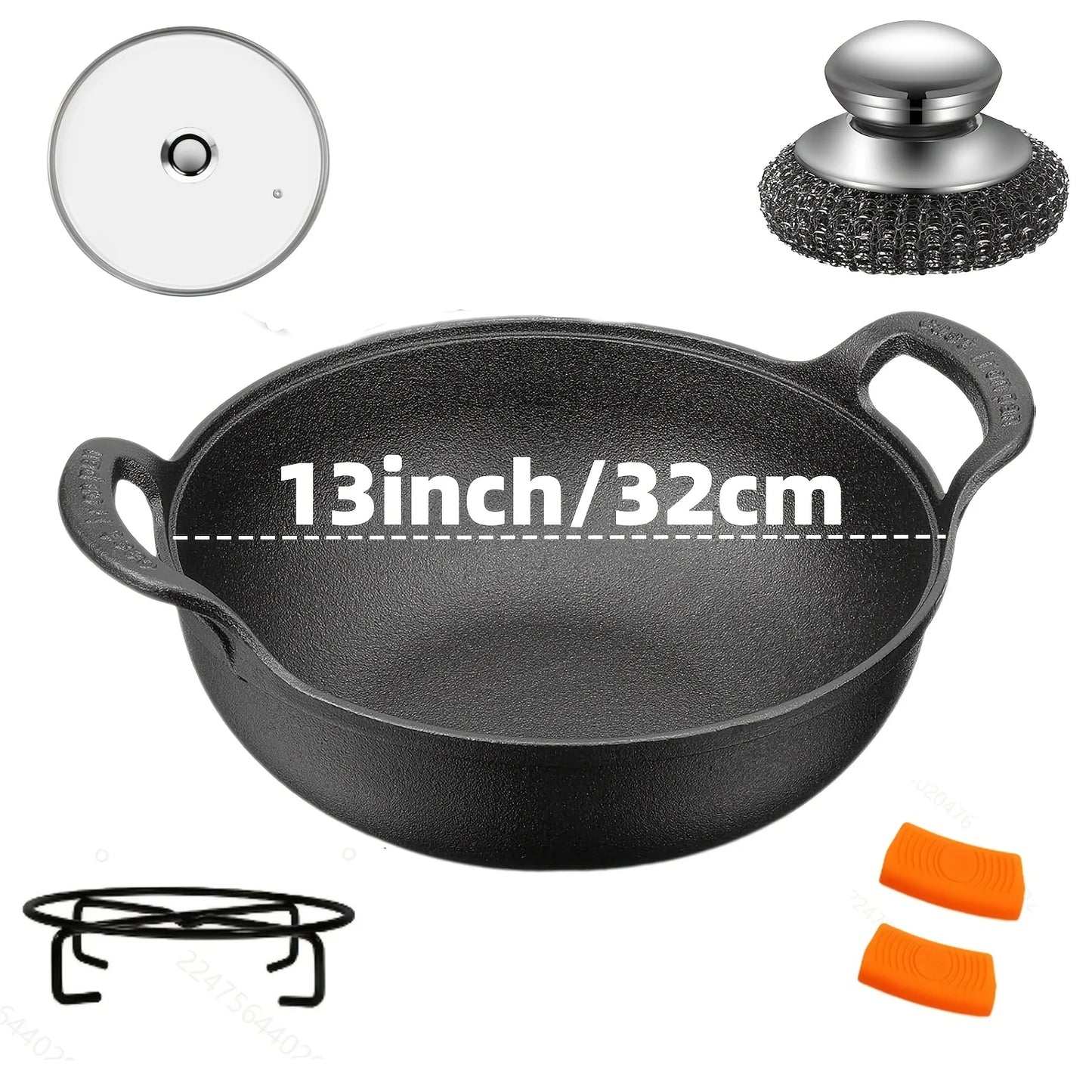 AEDG Stainless Steel Skillet Set With Even Heat Distribution