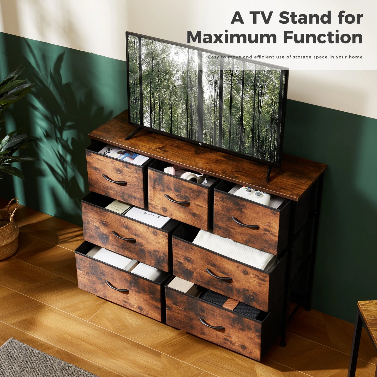 MCQ Modern Fabric Drawer Cabinet For Home Living Room Display