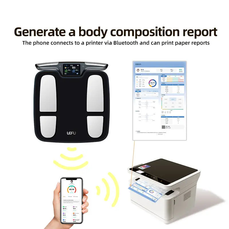 Smart Eight Electrode Body Composition Analyzer For Home Fitness Tracking