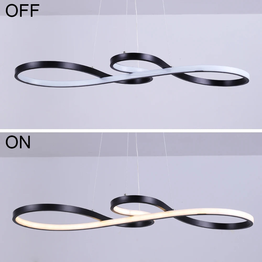 GreeLustr Modern Dimmable Acrylic Chandelier Pendant Light For Dining