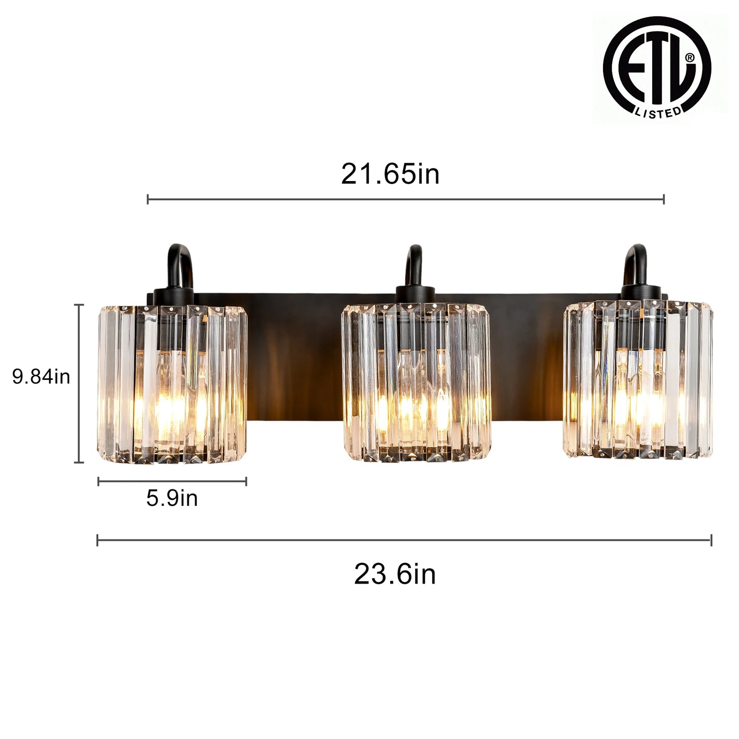 Modern Wall Mounted Vanity Lighting Fixture For Bathroom