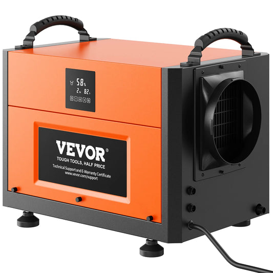 VEVOR Commercial Dehumidifier With Drain Hose For Basements And Warehouses