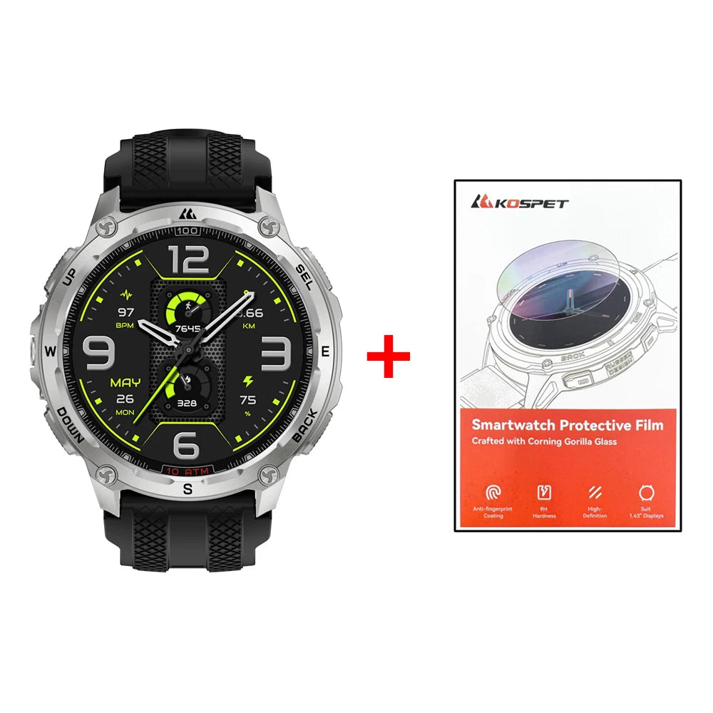 Kospet Tank T4 Smart Watch With GPS And Health Monitoring