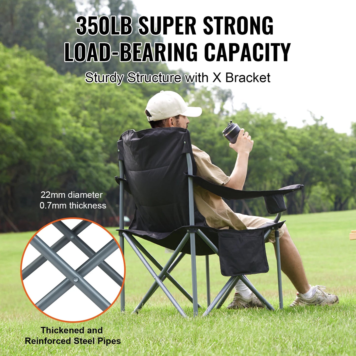 SucceBuy Ultralight Outdoor Camping Folding Chair For Beach Hiking