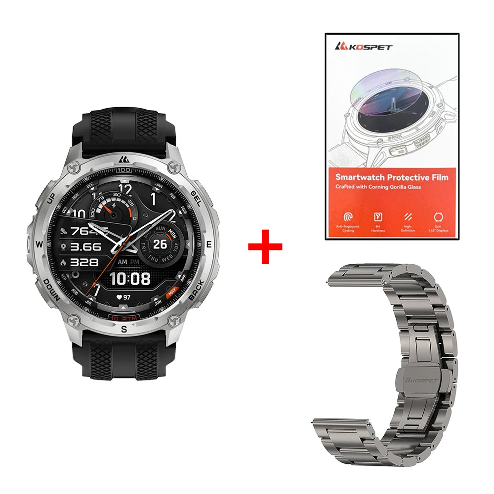 Kospet Tank T4 Smart Watch With GPS And Health Monitoring