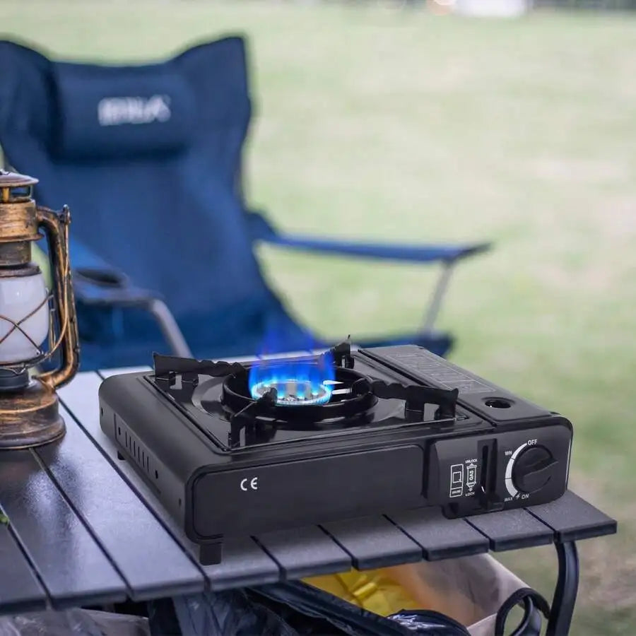 XMSJ Portable Camping Stove Single Burner With Electronic Ignition