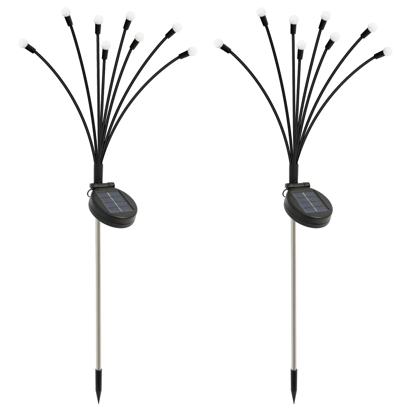Solar Firefly Pathway Lights Waterproof Flexible Wire Garden Decor