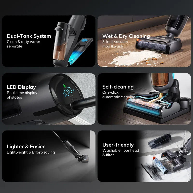 ILIFE W90 Pro Cordless Wet Dry Smart Vacuum Cleaner System