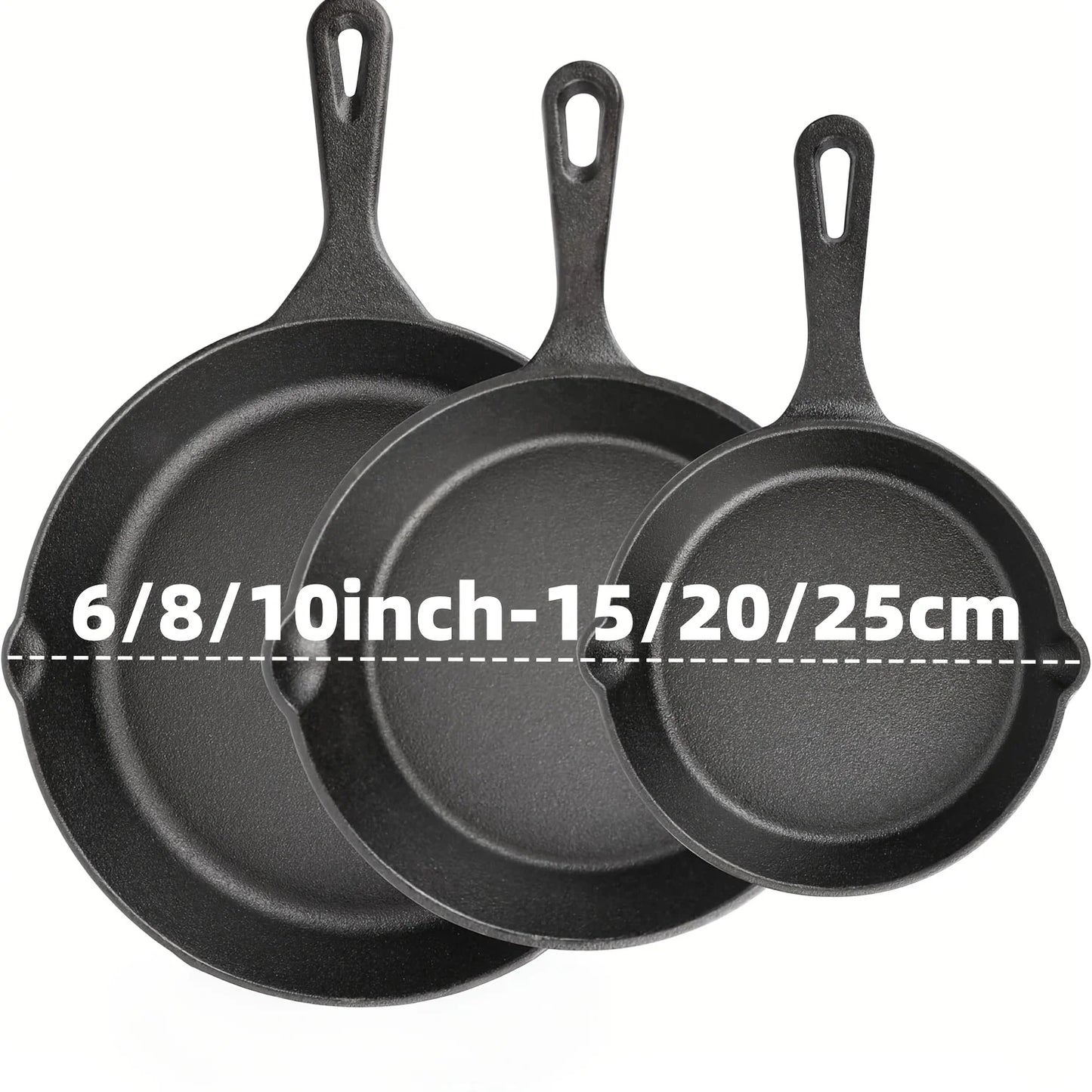 AEDG Stainless Steel Skillet Set With Even Heat Distribution