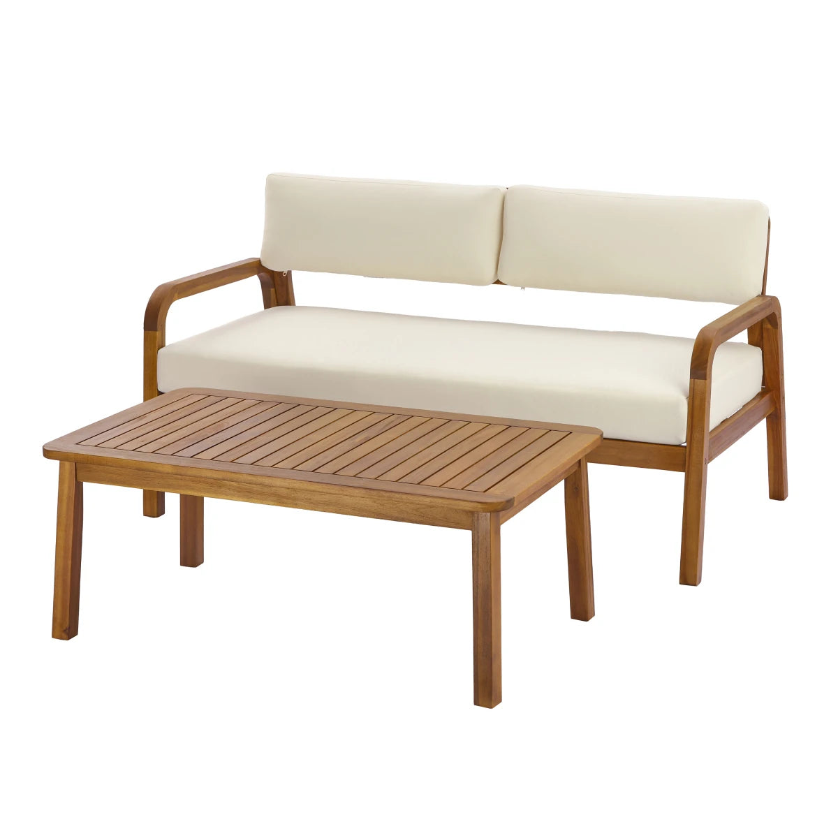 Christopher Knight Home Outdoor Loveseat And Coffee Table Set