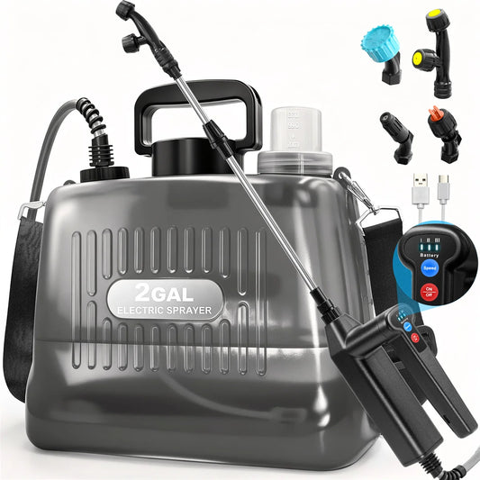 Battery Powered Electric Garden Sprayer With Adjustable Pressure Levels