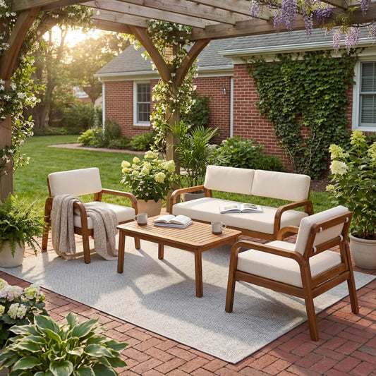 Christopher Knight Home Outdoor Loveseat And Coffee Table Set