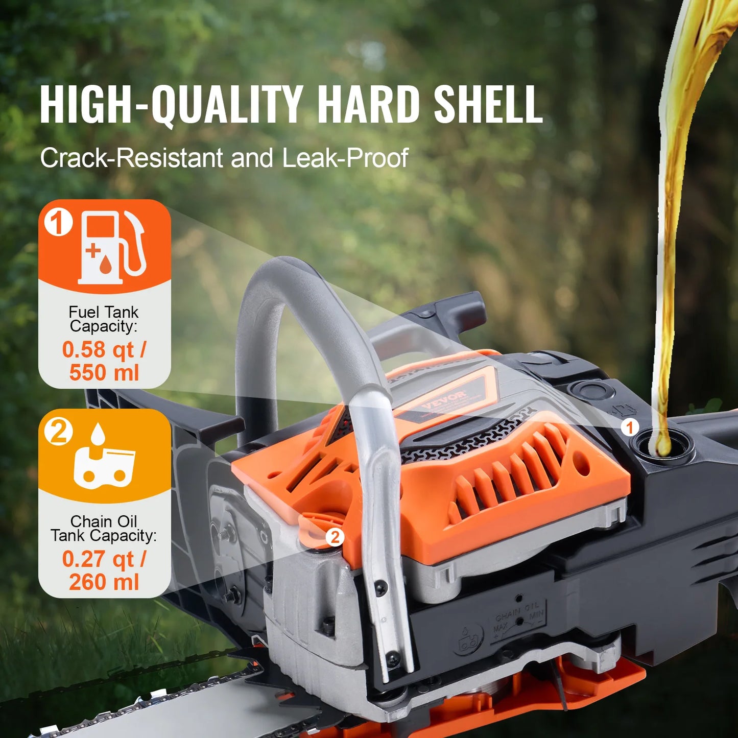 SucceBuy Professional 58CC Gas Chainsaw Agricultural Equipment