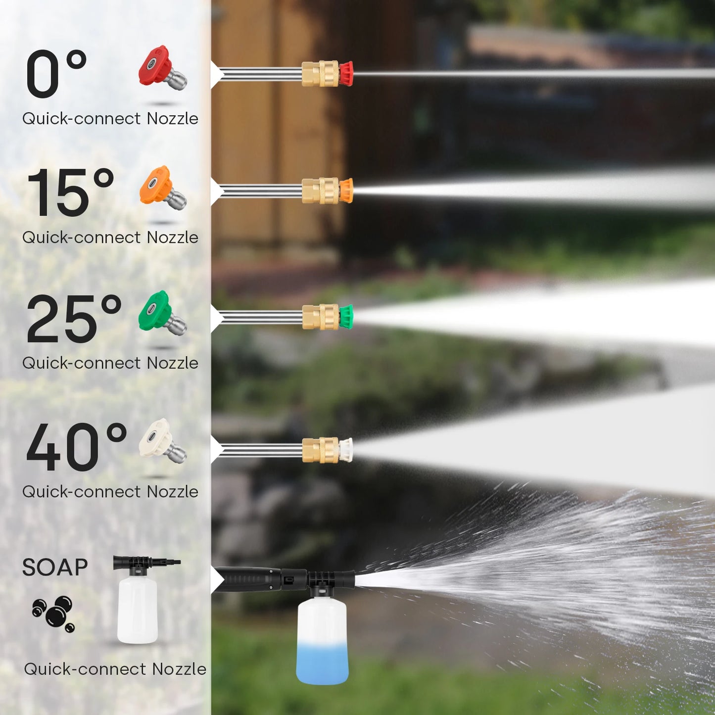 Enventor Portable Electric Pressure Washer For Car And Garden