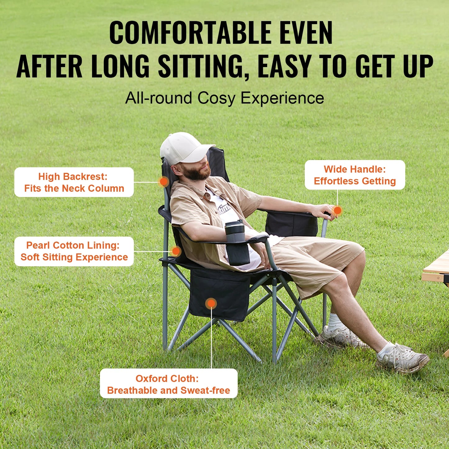 SucceBuy Ultralight Outdoor Camping Folding Chair For Beach Hiking