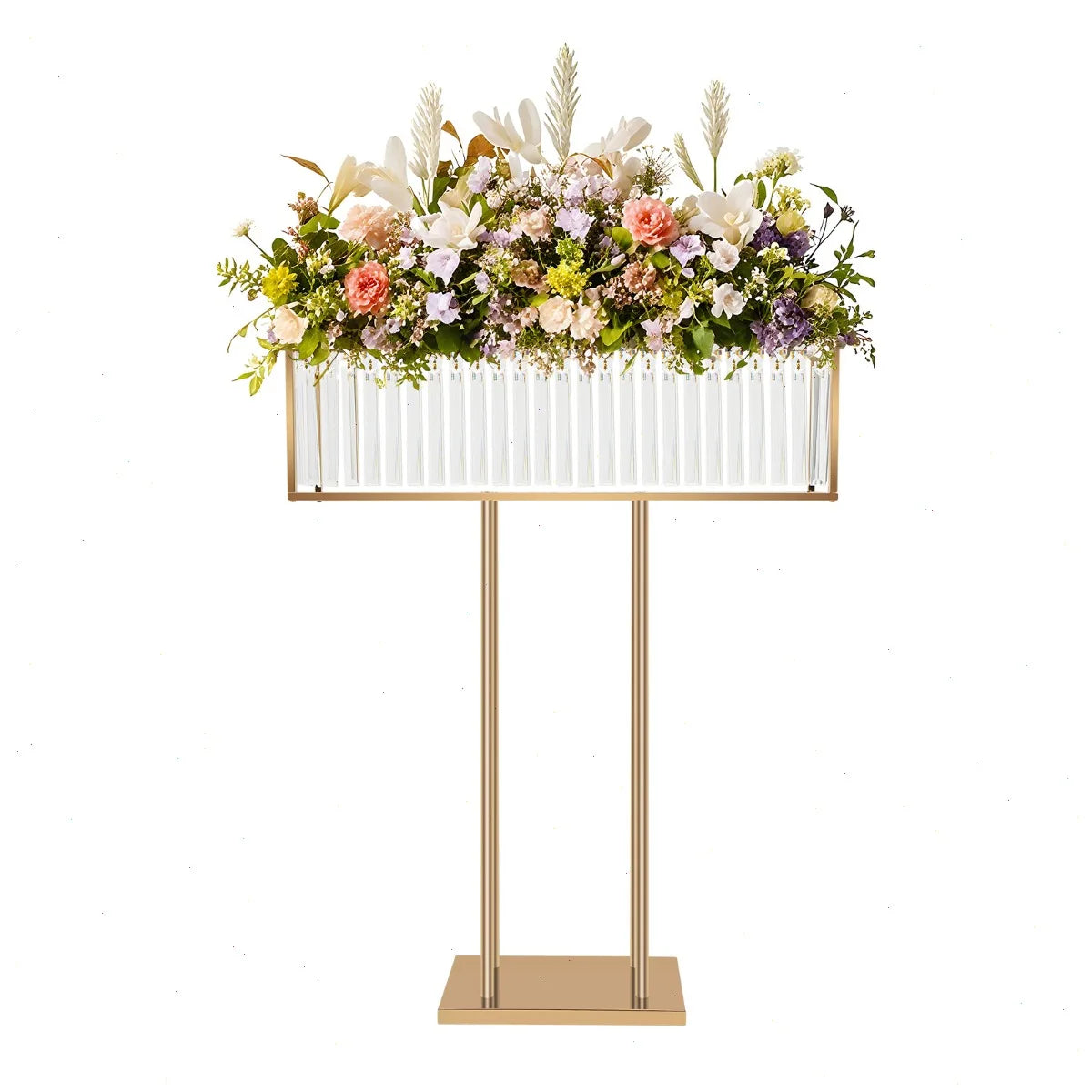 Bymaocar Crystal Floor Stand For Wedding Party Decoration