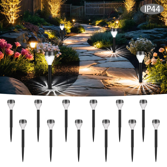 Solar Outdoor Lawn Lights For Garden Pathway Walkway Decor