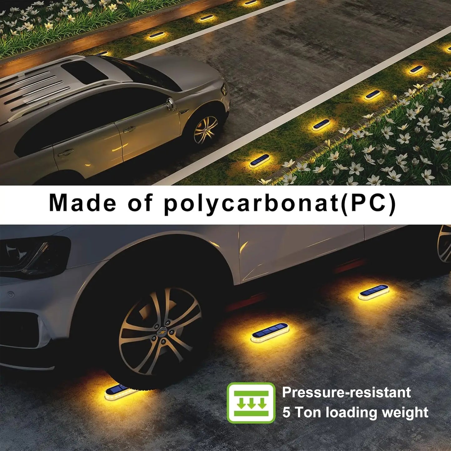 IP68 Waterproof Solar Deck Lights Automatic Heavy Duty Step Lighting