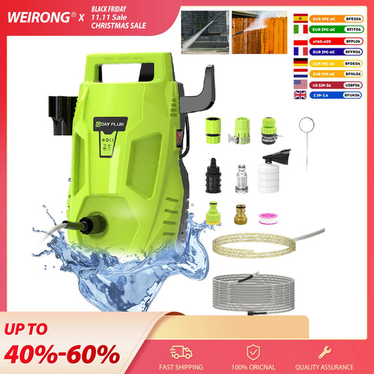 DayPlus Portable Electric Pressure Washer For Home And Garden Cleaning