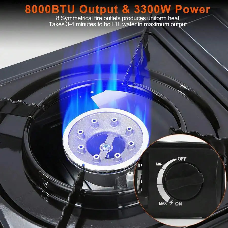 XMSJ Portable Camping Stove Single Burner With Electronic Ignition