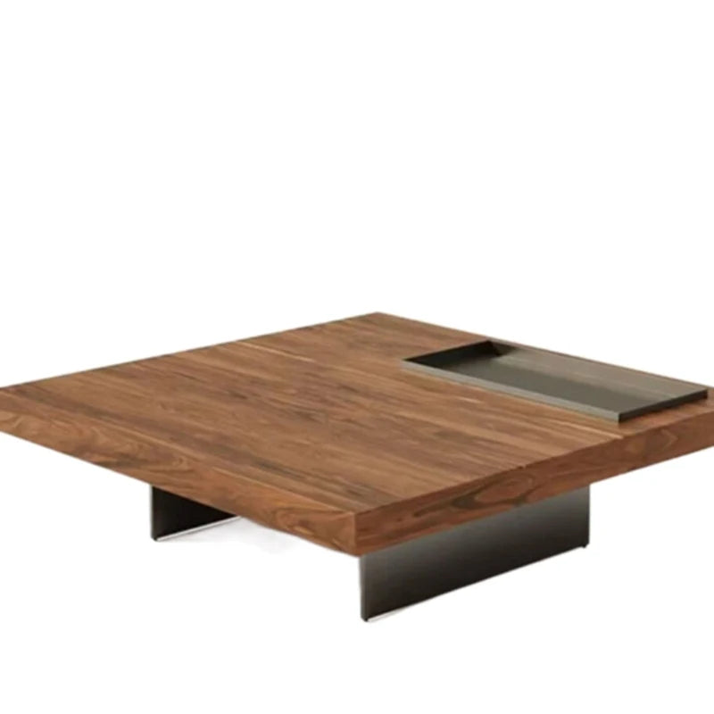 RSRDDY Modern Wood And Metal Coffee Table Organizer