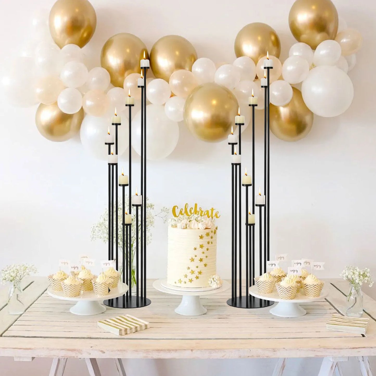 Metal Floor Candle Holders For Wedding And Home Decor