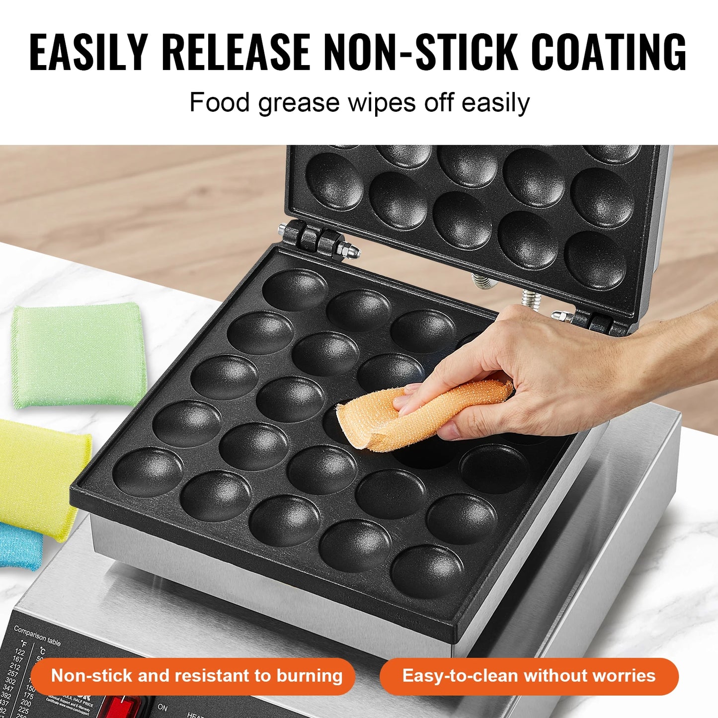 Vevor Electric Nonstick Waffle And Dorayaki Pancake Maker