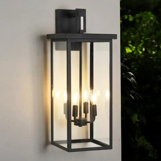 Modern Outdoor Weatherproof Wall Lantern For Front Porch