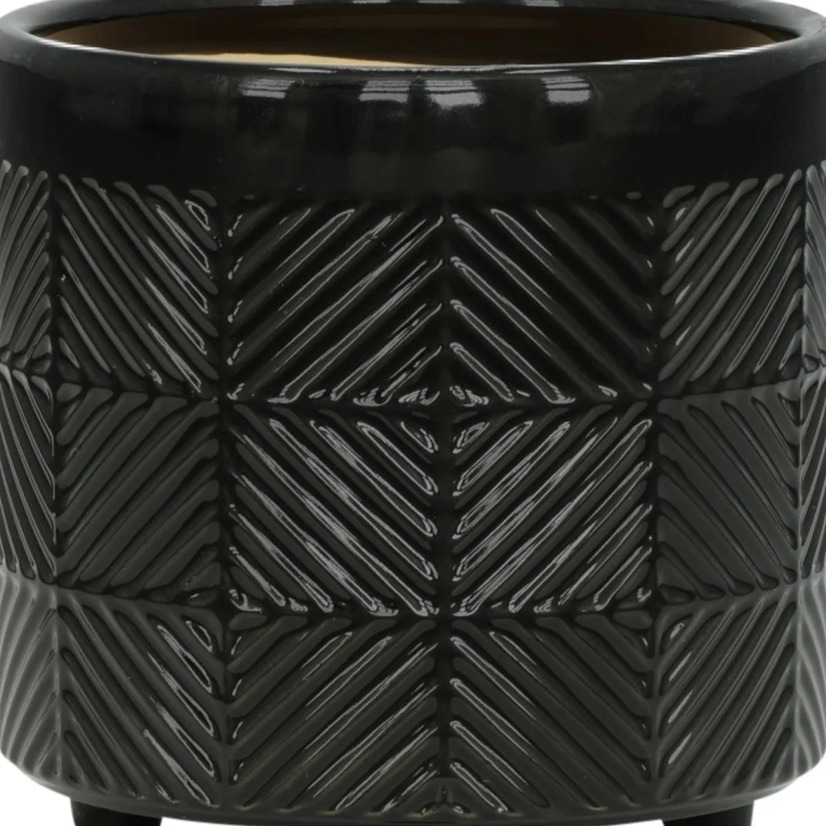 Modern Textured Plastic Planters For Home Garden Patio Decoration
