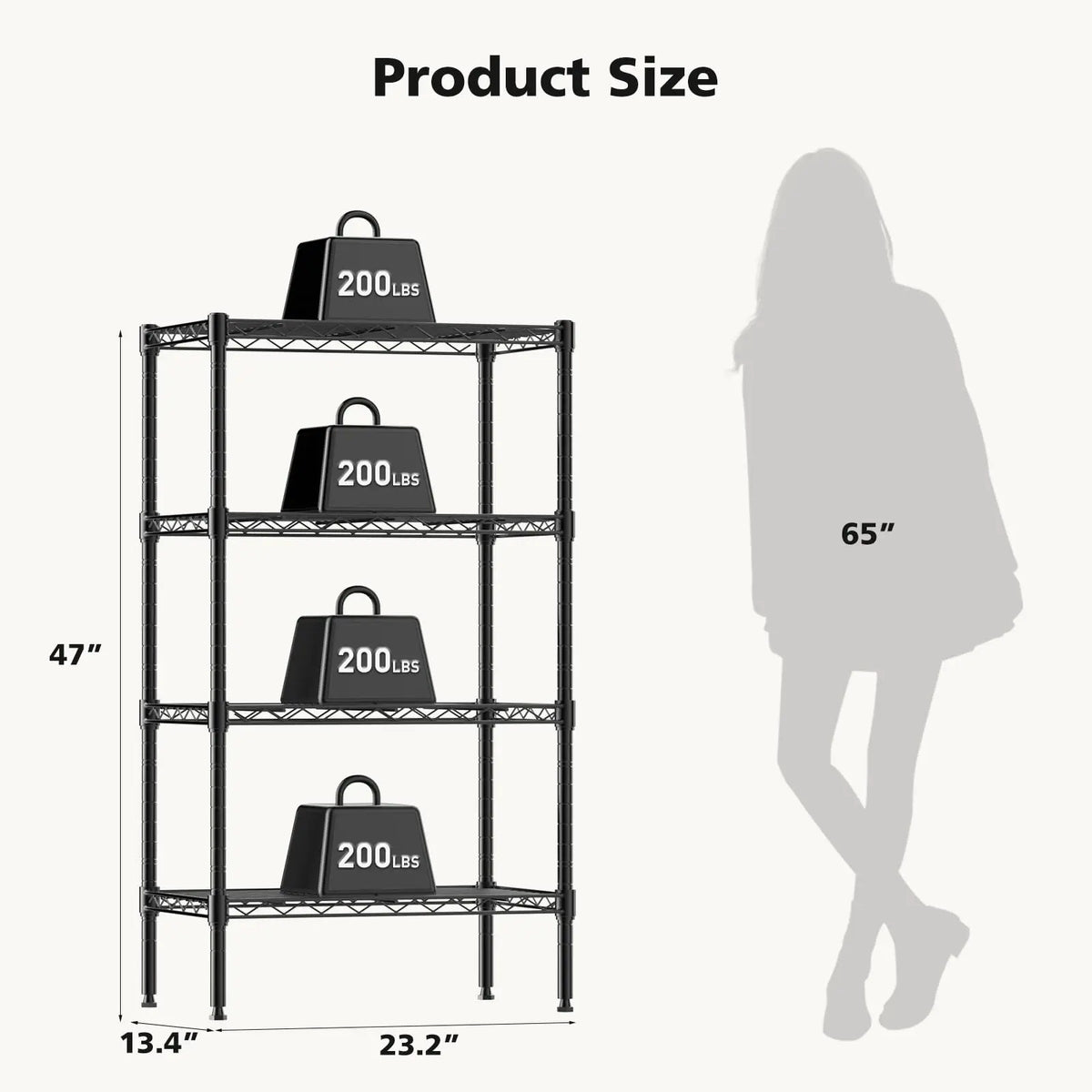 JHK Adjustable Metal Wire Storage Shelving Rack Organizer