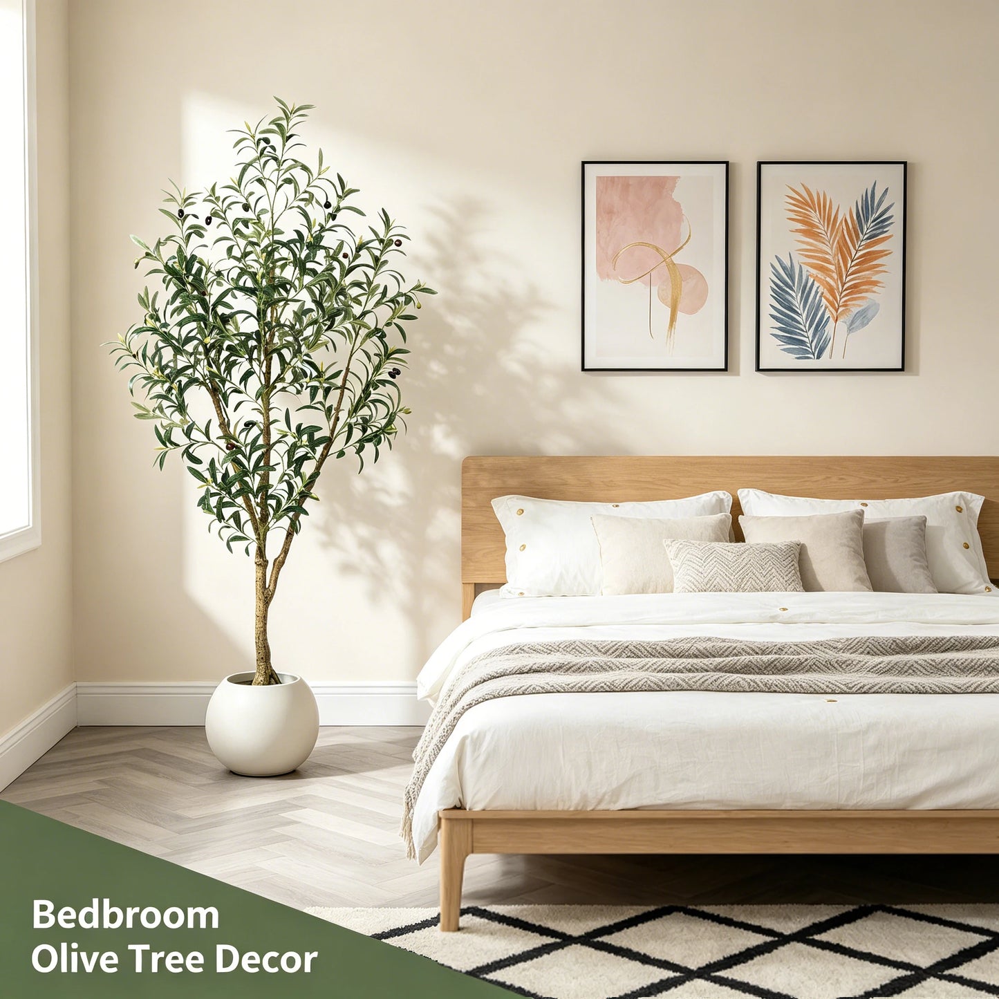 Olitree Artificial Olive Tree With Realistic Fruits For Home Decor