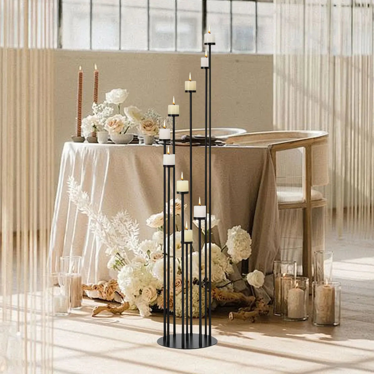 Metal Floor Candle Holders For Wedding And Home Decor