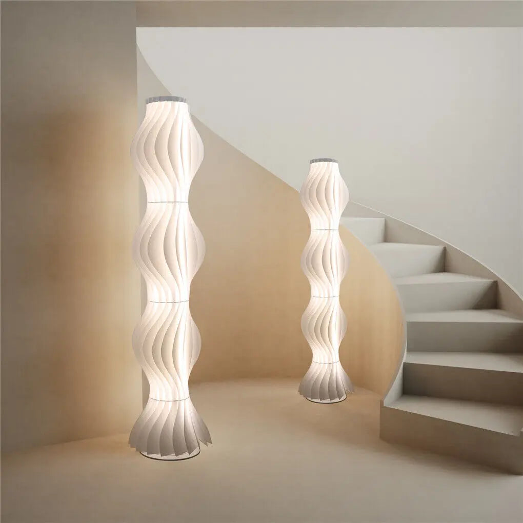 Tall Dimmable LED Floor Lamp With Decorative Iron Base