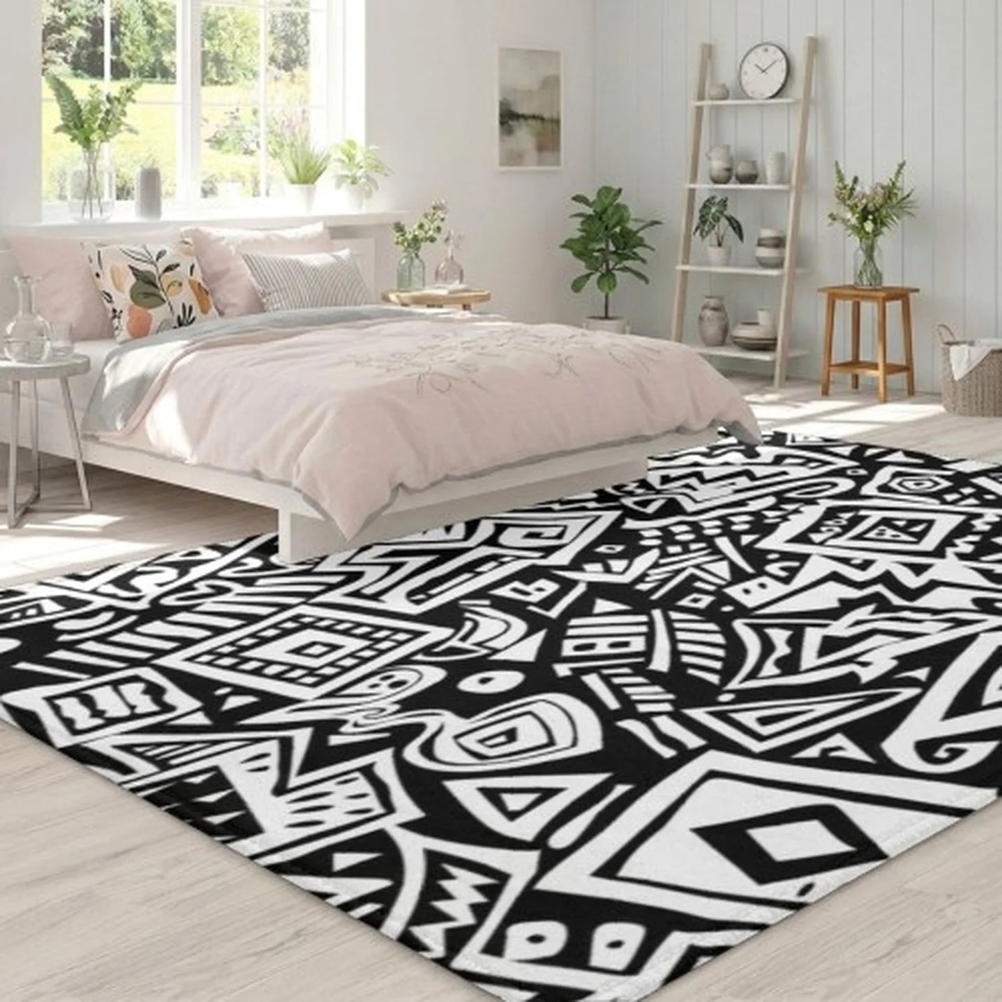 Modern Abstract Tufted Area Rug For Contemporary Living Room Decor