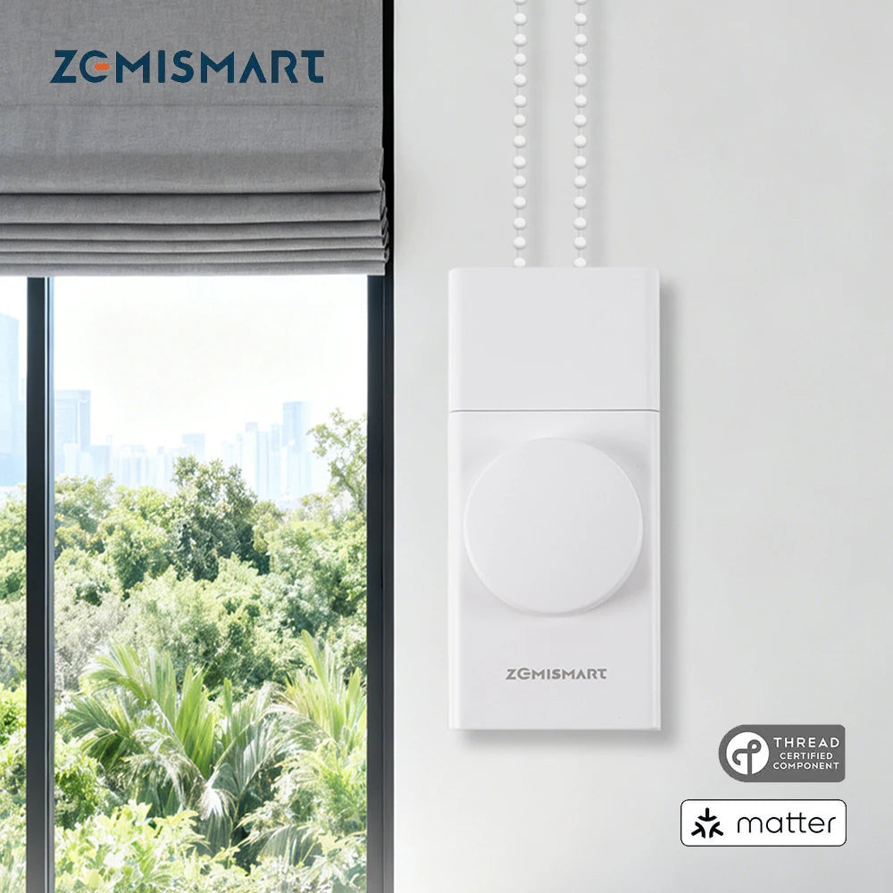 Zemismart Matter Thread Smart Roller Shade Driver With Built-in Battery