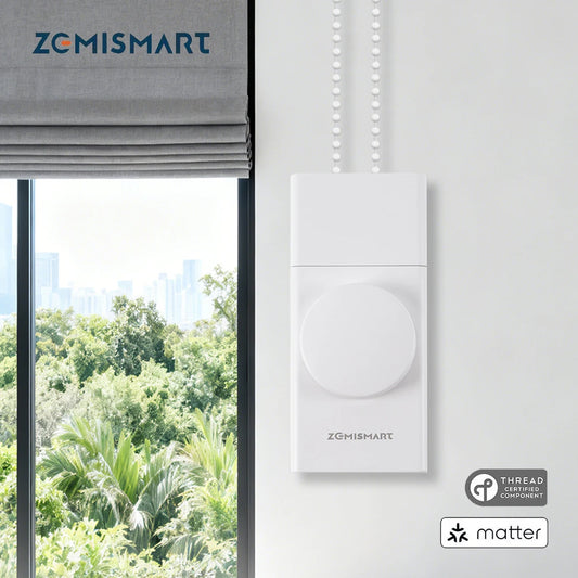 Zemismart Matter Thread Smart Roller Shade Driver With Built-in Battery