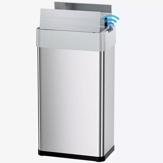 Homfa Motion Sensor Stainless Steel Automatic Garbage Bin