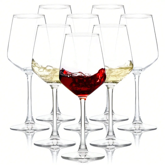 Premium Long Stem Wine Glasses Set For Weddings And Home Bars