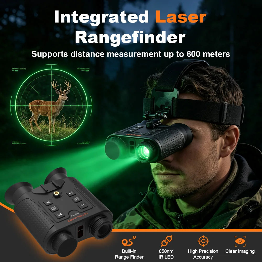 Gtmimedia 4K Night Vision Binoculars 8X Digital Zoom For Hunting