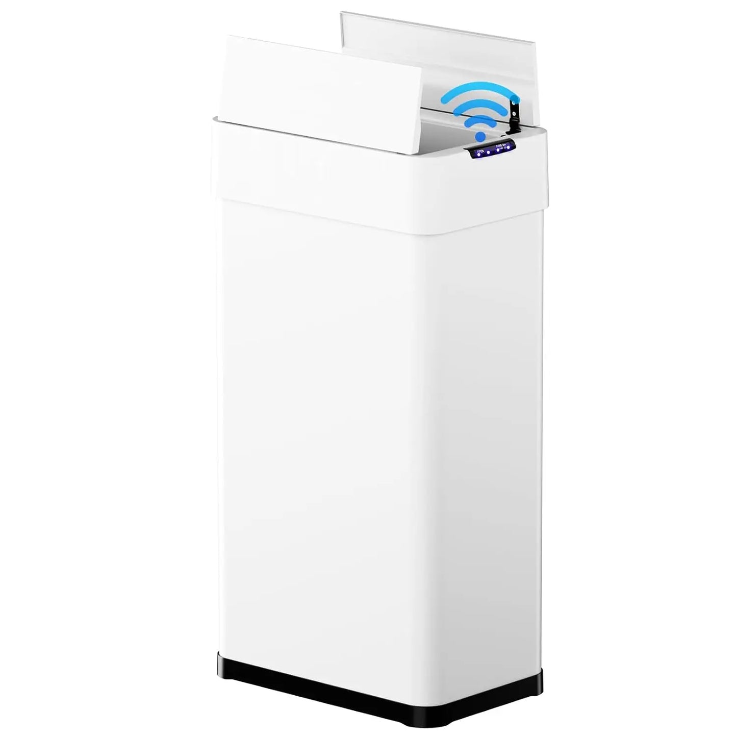 Stainless Steel Smart Trash Can With Motion Butterfly Lid Design