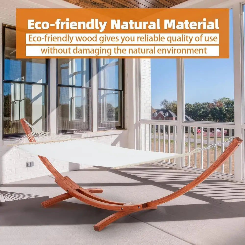 Heavy Duty Hammock With Stand For Two Person Outdoor Relaxation
