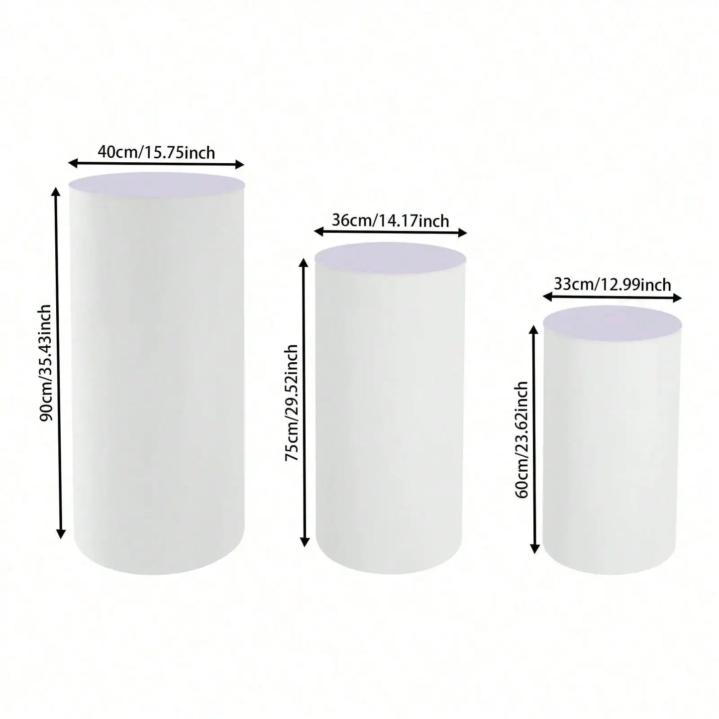Round Cylinder Pedestal Display Stands For Wedding Party Decor