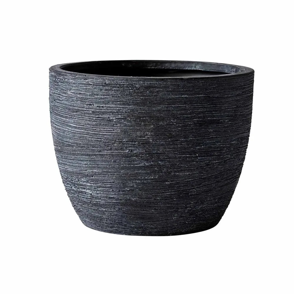 Textured Matte Ceramic Plant Pot For Indoor Home Garden Decor