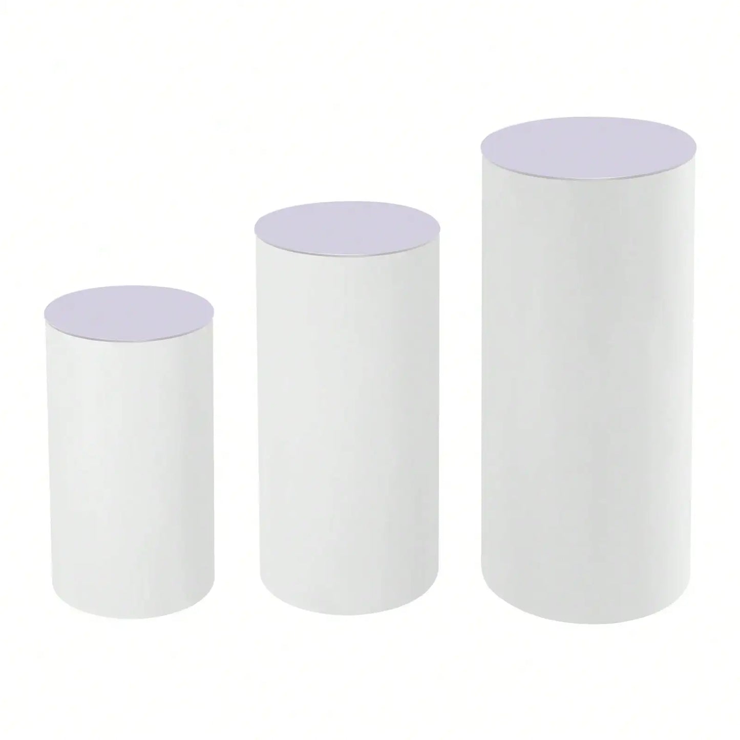 Round Cylinder Pedestal Display Stands For Wedding Party Decor