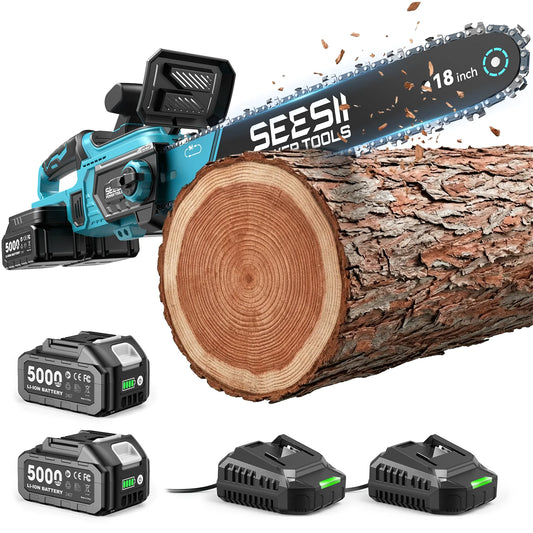 Seesii Cordless Brushless Chainsaw With Automatic Oiler System